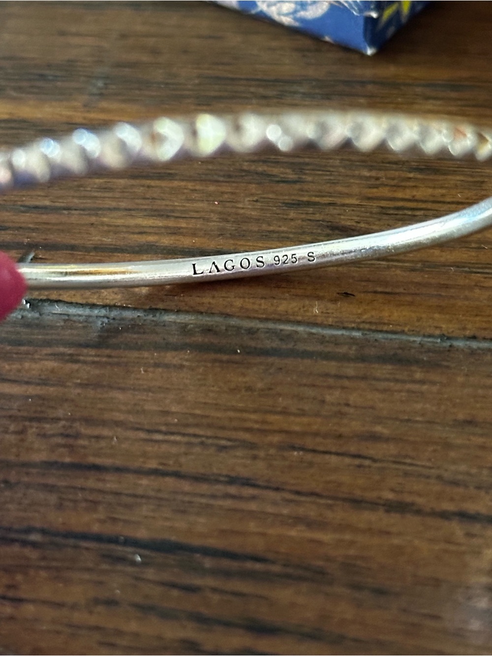 LAGOS Sterling Silver Bangle Bracelet Set of 3 - Picture 11 of 12